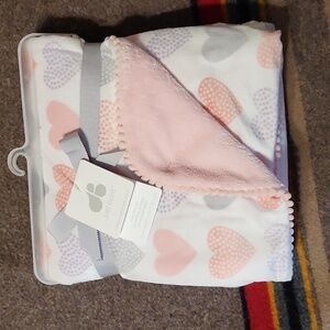 Heart baby blanket